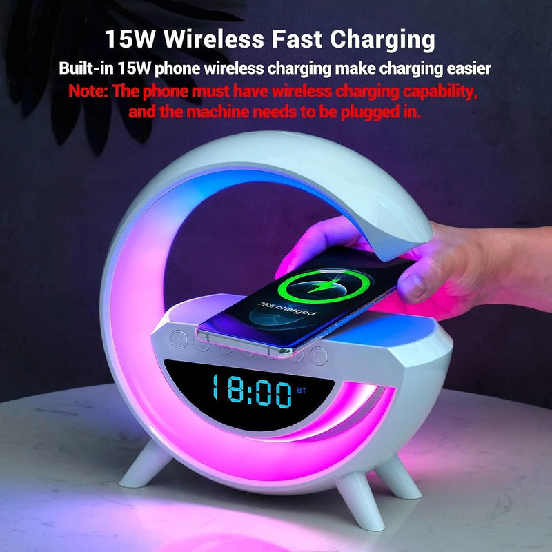 60% Off Today LED Wireless Phone Charger Bluetooth Speaker