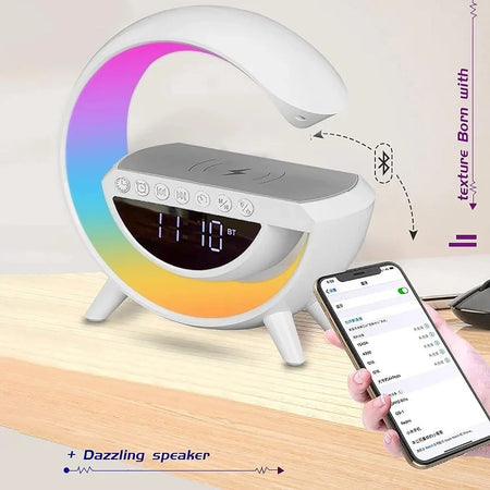 60% Off Today LED Wireless Phone Charger Bluetooth Speaker